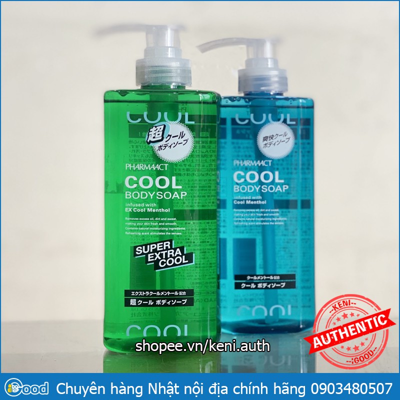 Sữa tắm cho nam Pharmaact Cool 600ml Nhật Bản