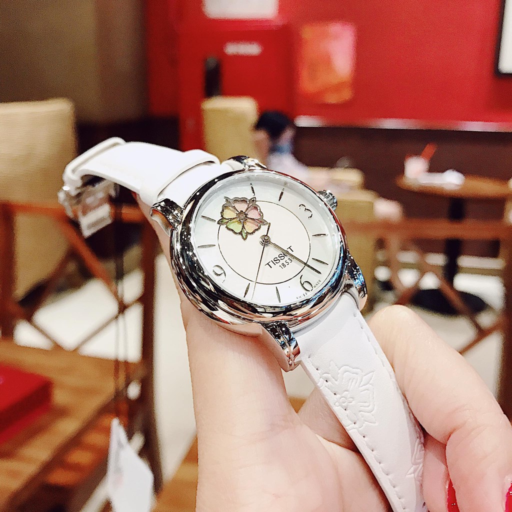 Bông hậu nhà tissot đồng hồ nữ Tissot Lady Heart Flower - T050.207.17.117.05