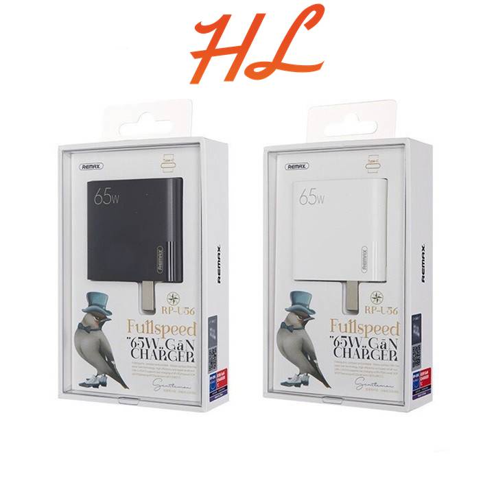 Cốc Sạc Nhanh 65W GaN Remax RP-U56 - Cổng Type C - Bảo Hành 12 tháng - Hunglongpc
