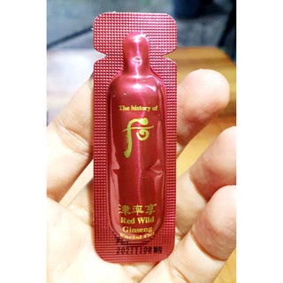 10 gói tinh dầu whoo đỏ Red Wild Ginseng Facial Oil 1ml_mẫu mới