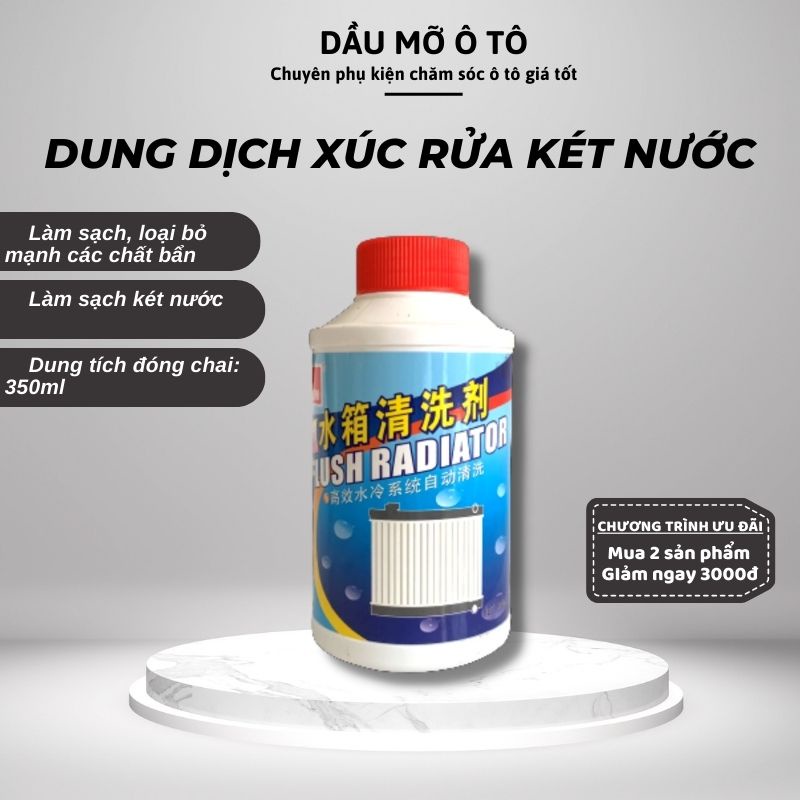 Dung Dịch Xúc Rửa Két Nước - Radiator Flush 🔥 Nước Vệ Sinh, Xúc Rửa Két Nước Và Làm Mát Động Cơ Máy - DMOTVN