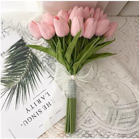 Hoa giả - Hoa tulip nhân tạo Hoa tulip giả - Trang trí nội thất