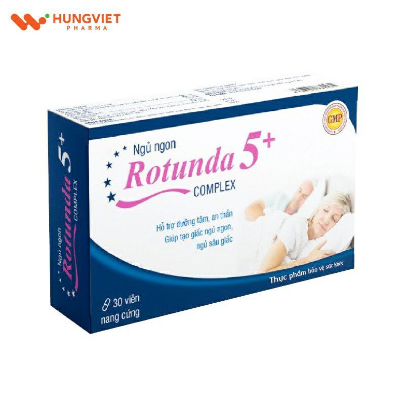 Rotunda 5+ dưỡng tâm, an thần, tạo giấc ngủ ngon