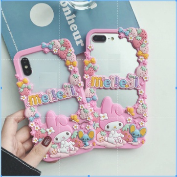 Ốp Điện Thoại Silicon Mềm Hình melody Dâu Tây Dễ Thương Cho Iphone 14 pro MAX 13 pro MAX 12 pro MAX 11 pro MAX X XS MAX XR 6 6s 7 8 Plus