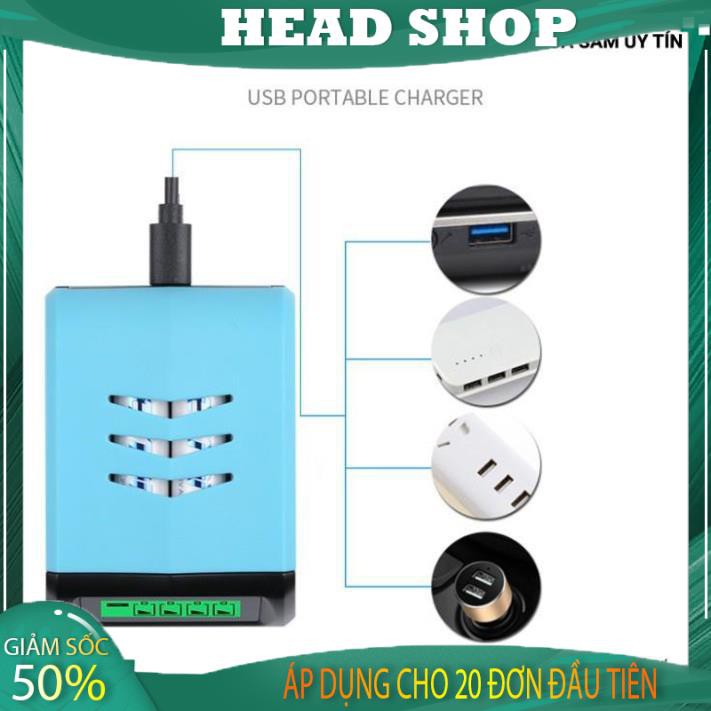 Bộ sạc pin AA, AAA 2A và 3A Quick Charge sạc nhanh BSP1 HEAD SHOP