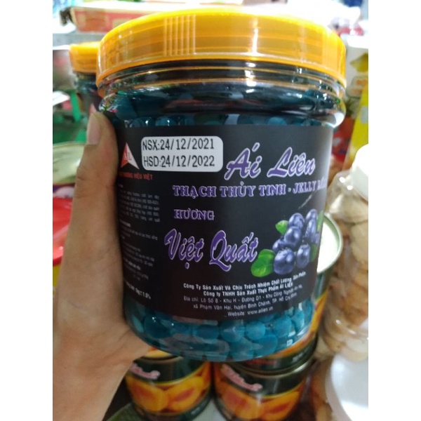 Thạch thủy tinh Ái Liên topping cho trà sữa