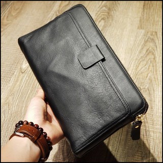 Clutch Nam Handmade Da Bò Nhập Italy Đẳng Cấp Thời Trang SWC19