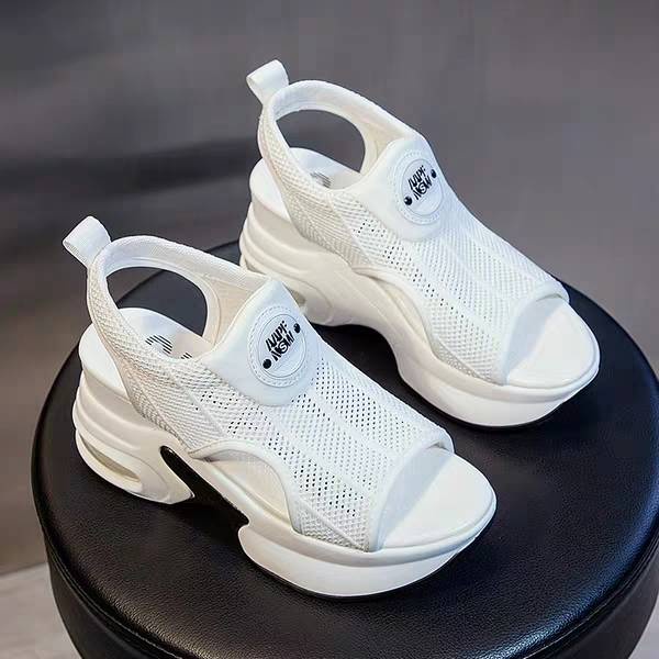 Giày Sandal Đế Xuồng Thể Thao Mùa Hè Phong Cách Hàn Quốc Dễ Phối Đồ Mới