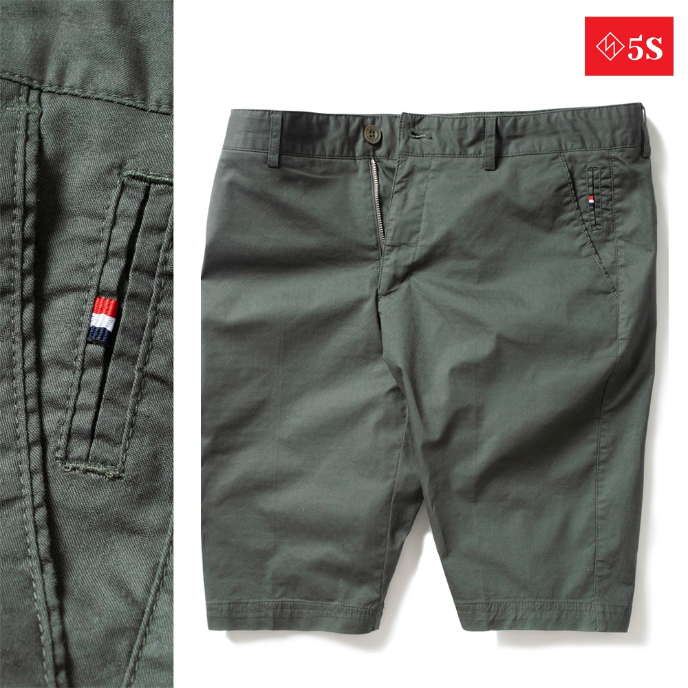 Quần Sooc Nam 5S (6 màu), Vải Kaki Mềm Mịn, Thấm Hút Và Co Giãn Thoải Mái (QSK21002-03) | BigBuy360 - bigbuy360.vn