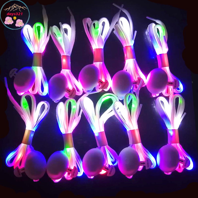 Dây giày vải gắn đèn led phát sáng dùng pin 1m (Cả nam và nữ)-Dây giày đèn LED phát sáng
