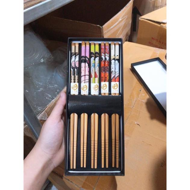 Hộp 5 đôi đũa Nhật