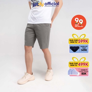 Quần sooc YODY Nam kaki 14 co dãn mềm mịn QSM3025