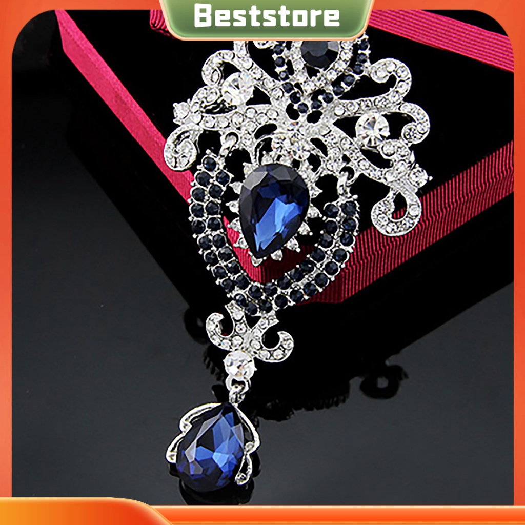 Ghim Cài Áo Hình Vương Miện Đính Đá Thời Trang Cho Nữ Bsm1