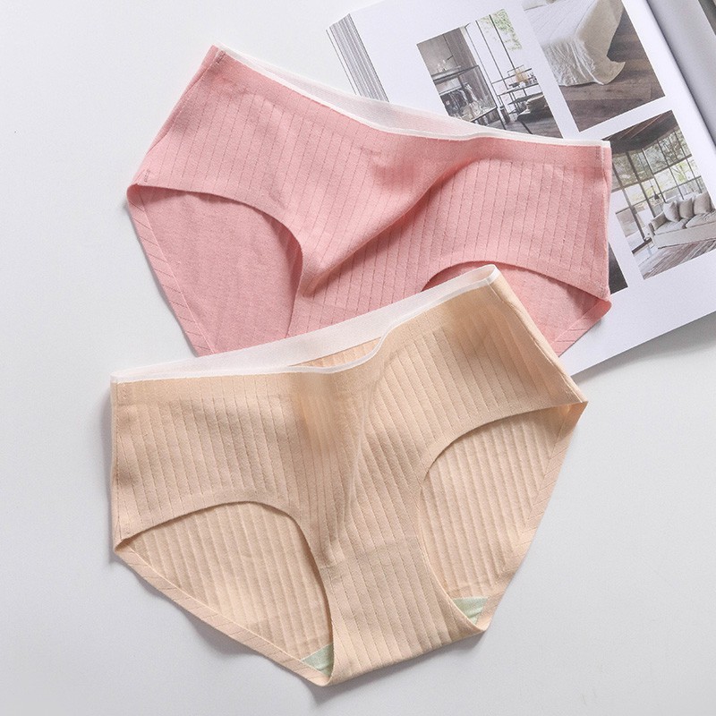 Quần lót nữ không viền, quần lót cotton không đường may thấm hút mồ hôi QC34 | BigBuy360 - bigbuy360.vn