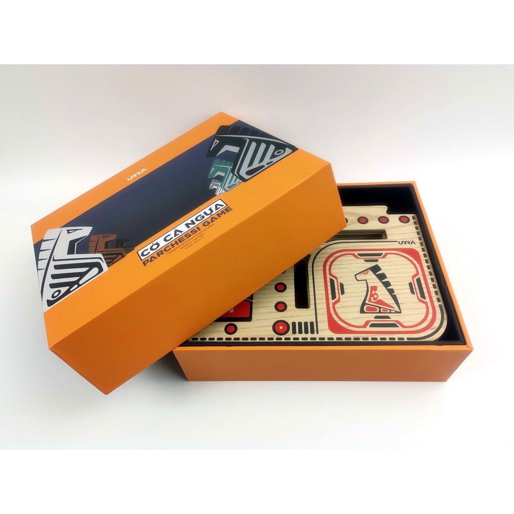 Bộ cờ cá ngựa Ludo Genghis (Bàn cờ ghép) URRA Toys