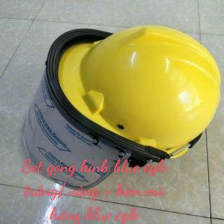 Set mũ kính blue Eagle kèm mũ bảo hộ