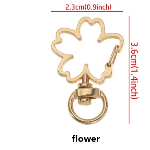 Móc khóa hình thỏ và hoa sakura/ keychain hình thỏ và hoa anh đào/ móc khóa càng cua