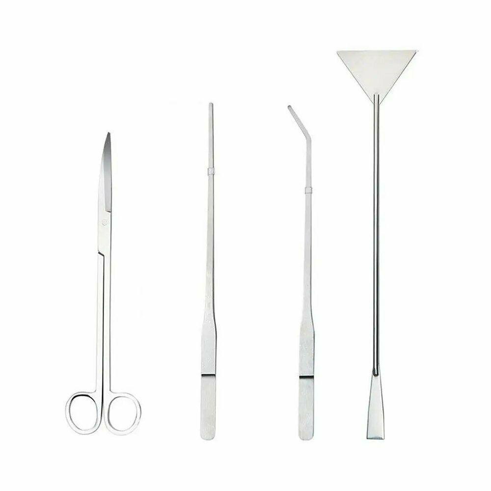 Set 4 Nhíp Gắp Làm Sạch Bể Cá Bằng Thép Không Gỉ