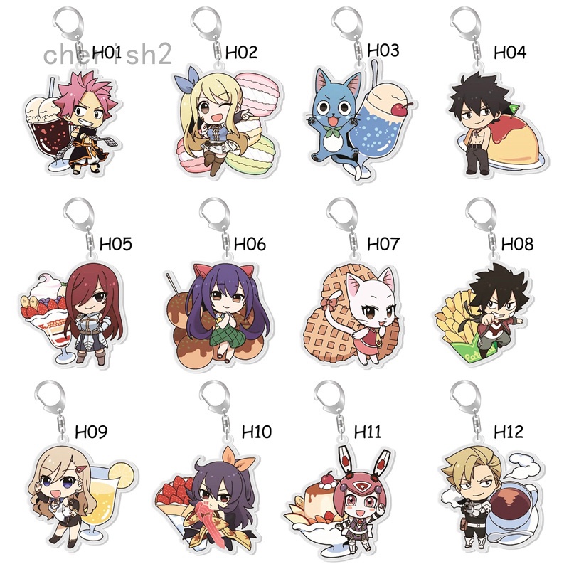 Móc Khóa Họa Tiết Nhân Vật Hoạt Hình Anime Fairy Tail