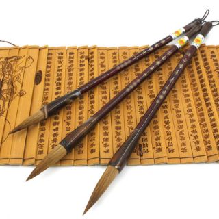 bộ 3 Bút lông viết thư pháp nhất phẩm lang hào lông sói