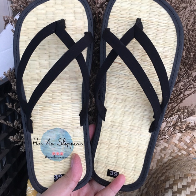 Dép chiếu Hội An handmade mẫu basic