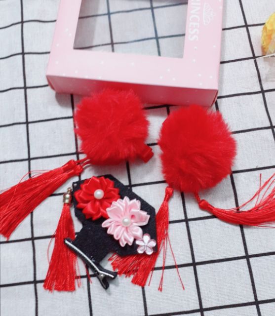 Combo mấn, kẹp, nhẩn, bông tai cho bé