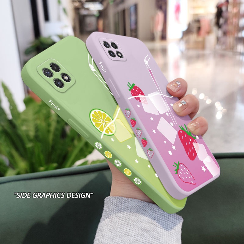 Ốp Điện Thoại Mềm Họa Tiết Mùa Hè Cá Tính Sáng Tạo Cho Samsung Galaxy A22 A12 4G 5G A02 A02S