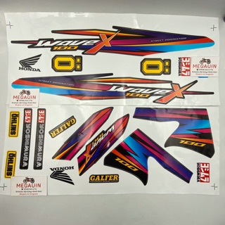 Tem decal Wave A 2006-2016 (mẫu Wave X100 HỒNG MG940)