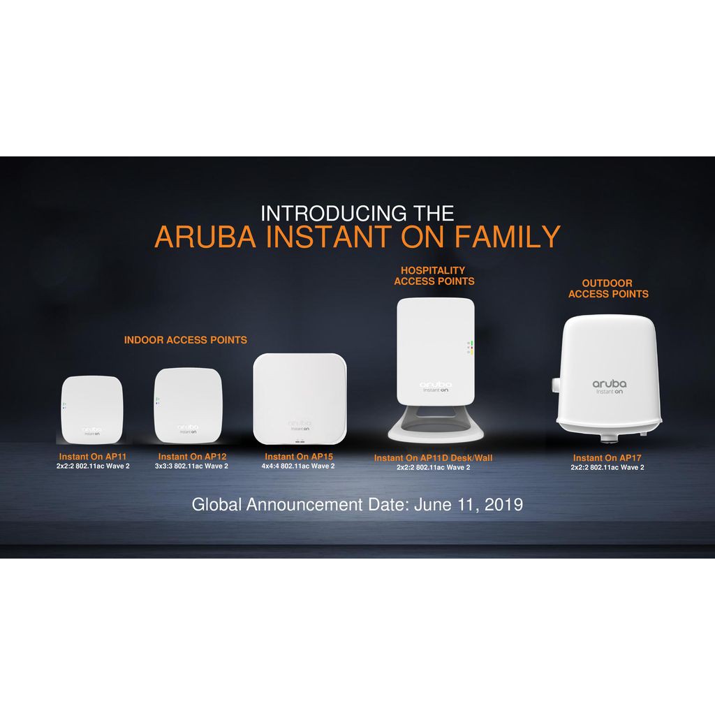 AP12 (R2X01A) -Thiết bị phát sóng không dây (Wifi) Aruba Instant On Access Point Indoor