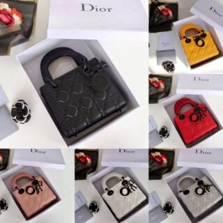 Túi xách dior lady ac86.khoá đen