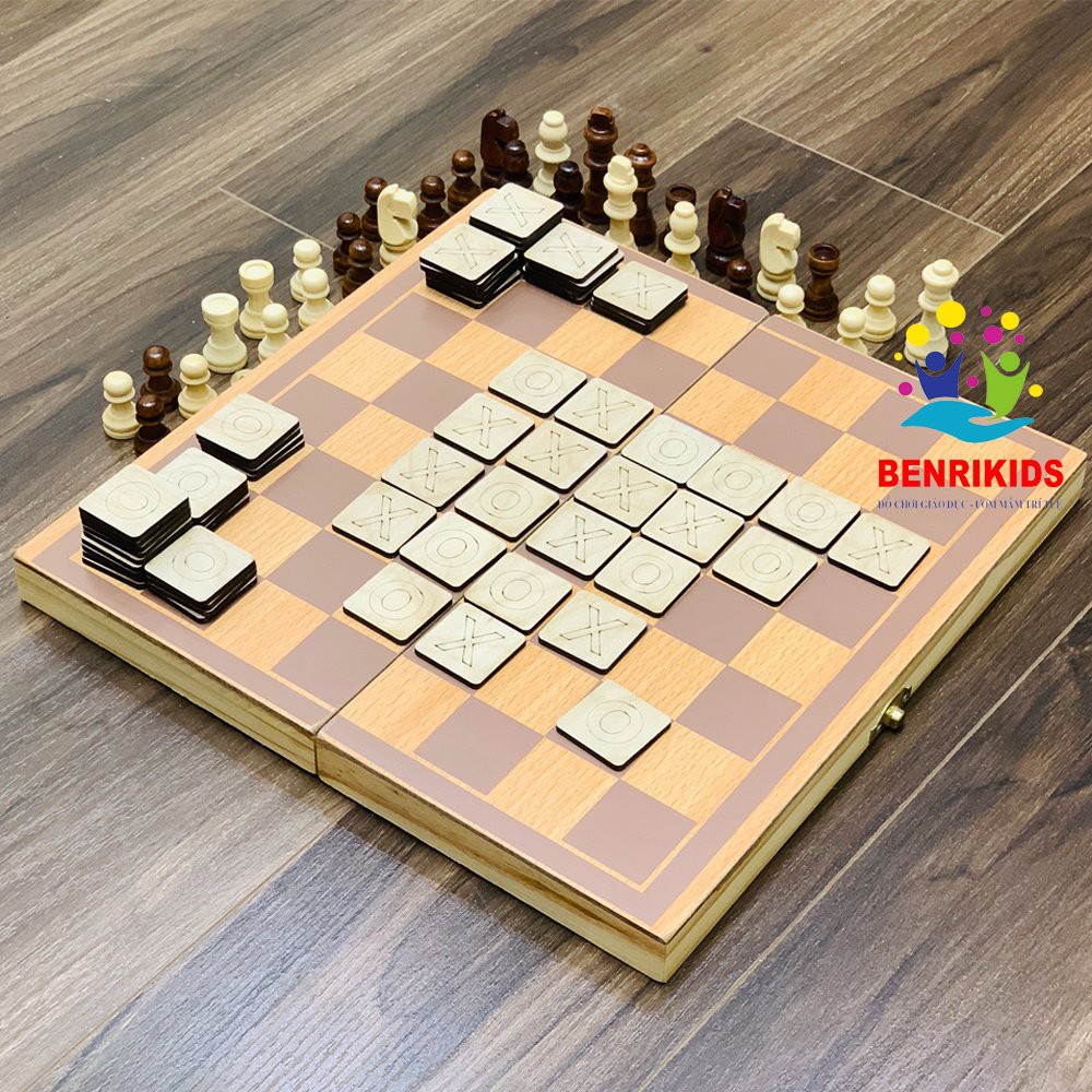Đồ Chơi Giải Trí Cờ Caro Kết Hợp Cờ Vua Boardgane