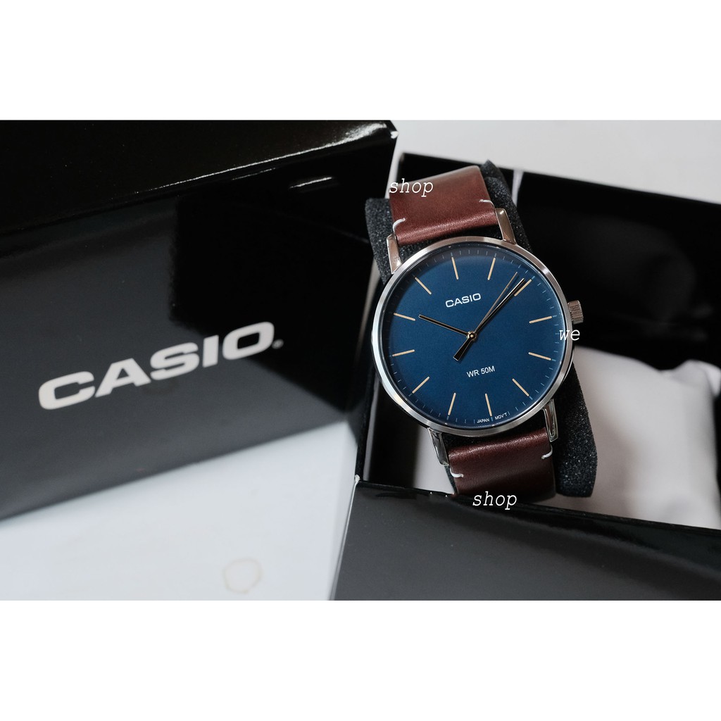 Đồng hồ nam dây da Casio Anh Khuê MTP-E171L-2EVDF