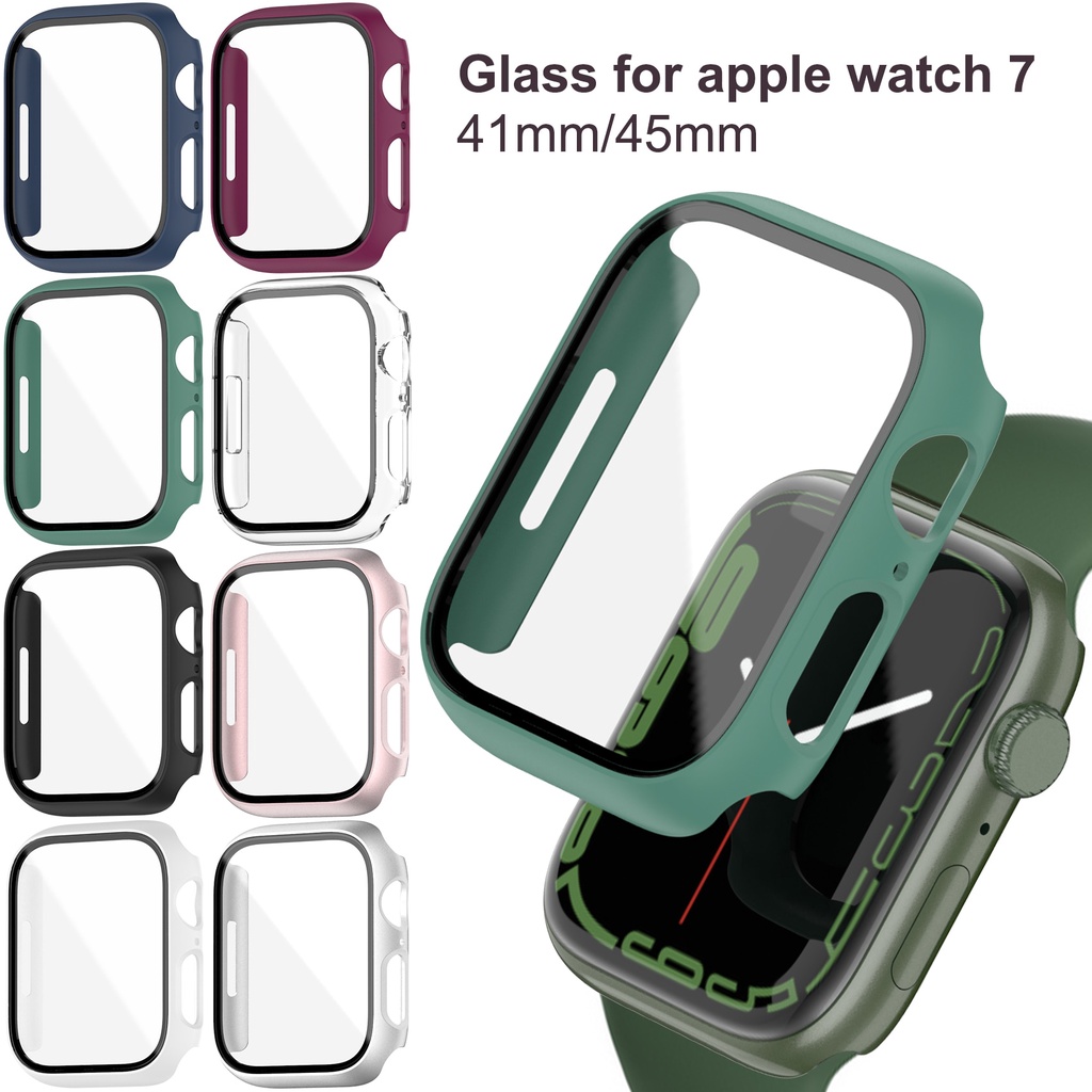 Kính cường lực bảo vệ màn hình đồng hồ thông minh Apple Watch Series 7 Case 41mm 45mm
