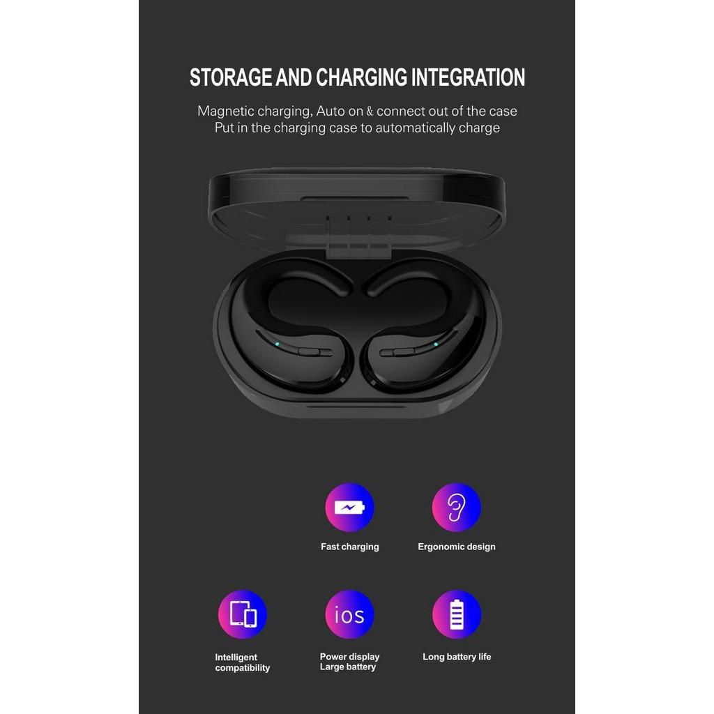 Tai Nghe Không Dây Bluetooth 5.0 Chống Nước TWS Kèm Hộp Sạc Cho Samsung Huawei Xiaomi MI Điện Thoại