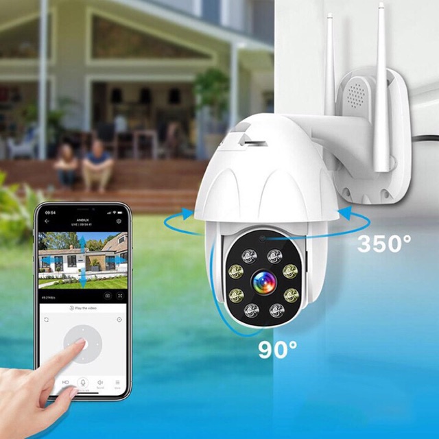 Camera ip yoosee ngoài trời xoay 360 độ ptz FHD 1080p chuẩn 2.0mpx, đèn led chiếu sáng bạn đêm có màu
