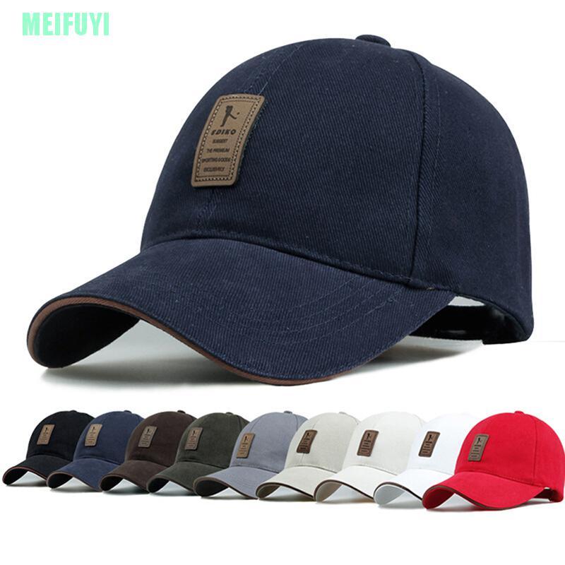 Mũ Lưỡi Trai Cotton Màu Trơn In Logo Meifuyi 2016