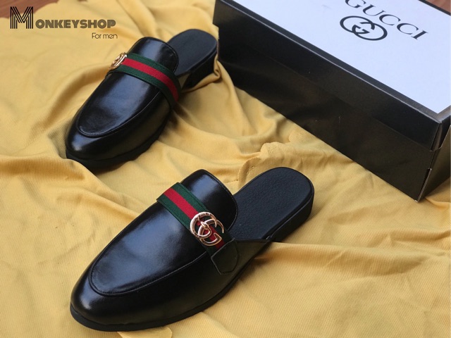 Giày sục nam thời trang  - Da bò cao cấp( Bảo hành 12 tháng - Có hộp )