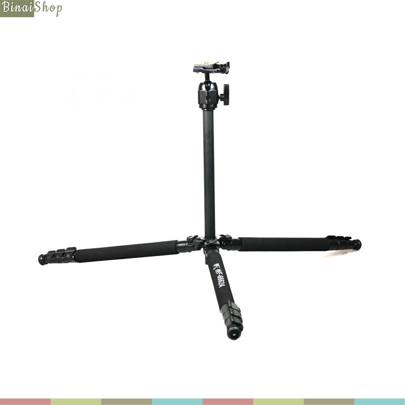 Weifeng WF-6662A - Tripod Máy Ảnh, Máy Quay, 3 Chân Chắc Chắn, 4 Nấc Chân Dễ Dàng Điều Chỉnh Độ Cao, Tải Trọng 8kg