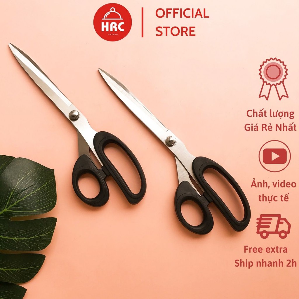 Kéo Cắt Đa Năng Kéo Cắt Thức Ăn Cán Quai Đen Lệch Siêu Sắc Siêu Bén Z6
