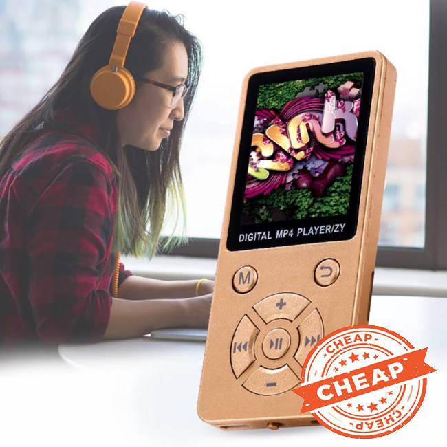 Máy nghe nhạc mp4 mini màn hình LCD hỗ trợ thẻ TF 32G kèm phụ kiện chuyên dùng