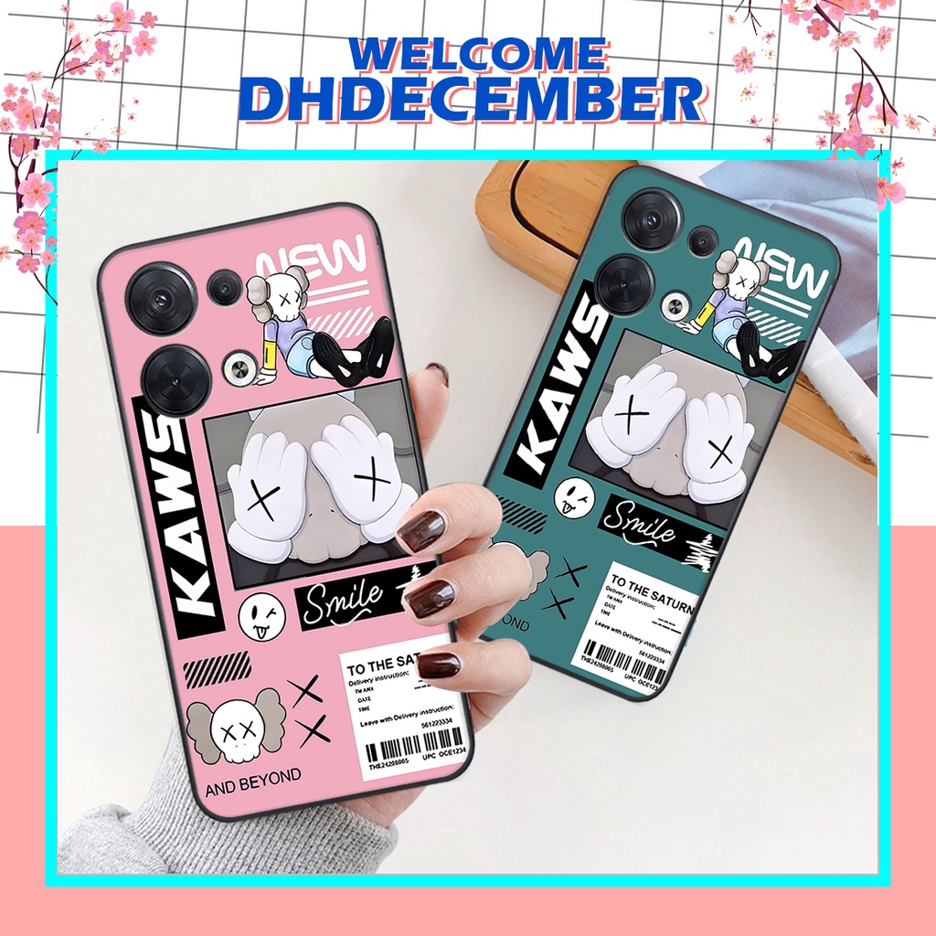 Ốp lưng Oppo RENO 8 4G - RENO 8 5G - RENO 8Z 5G in hình gấu K@ws, gấu nâu, dor@emon RẺ- ĐẸP- BỀN