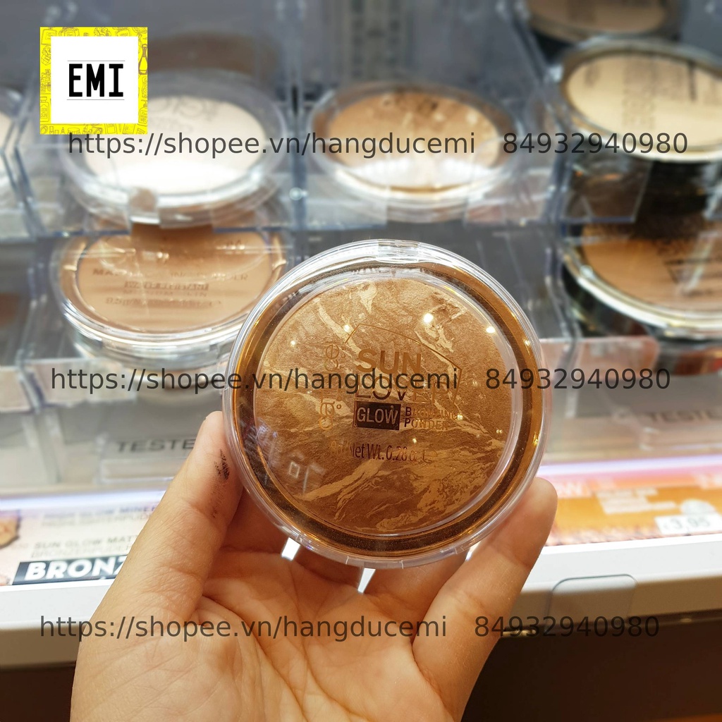 Phấn Tạo Khối Catrice Sun Glow Matt Bronzing POWDER MEDIUM SKIN