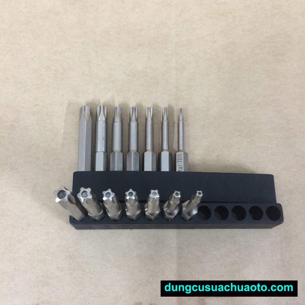 Bộ khẩu tuýp E chuyên vặn bulong, ốc dạng bông 6 cạnh