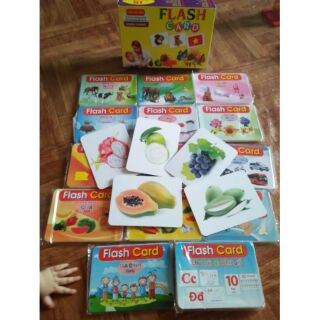 Combo bộ thẻ flash card,xe kéo luồn hạt