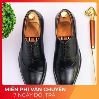 Giày da oxford/Tặng đón gót/Tặng xi đánh/da bò nhập khẩu