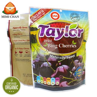 Quả anh đào sấy khô không đường tự nhiên taylor bing cherry mỹ 170gr, tốt cho tim mạch