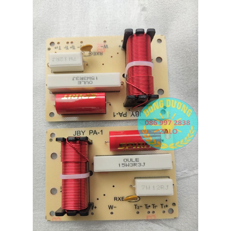 MẠCH PHÂN TẦN 3 LOA JBY PA1 - 1 BASS 2 HOẶC 4 TRÉP - PHÂN TẦN LOA NẰM