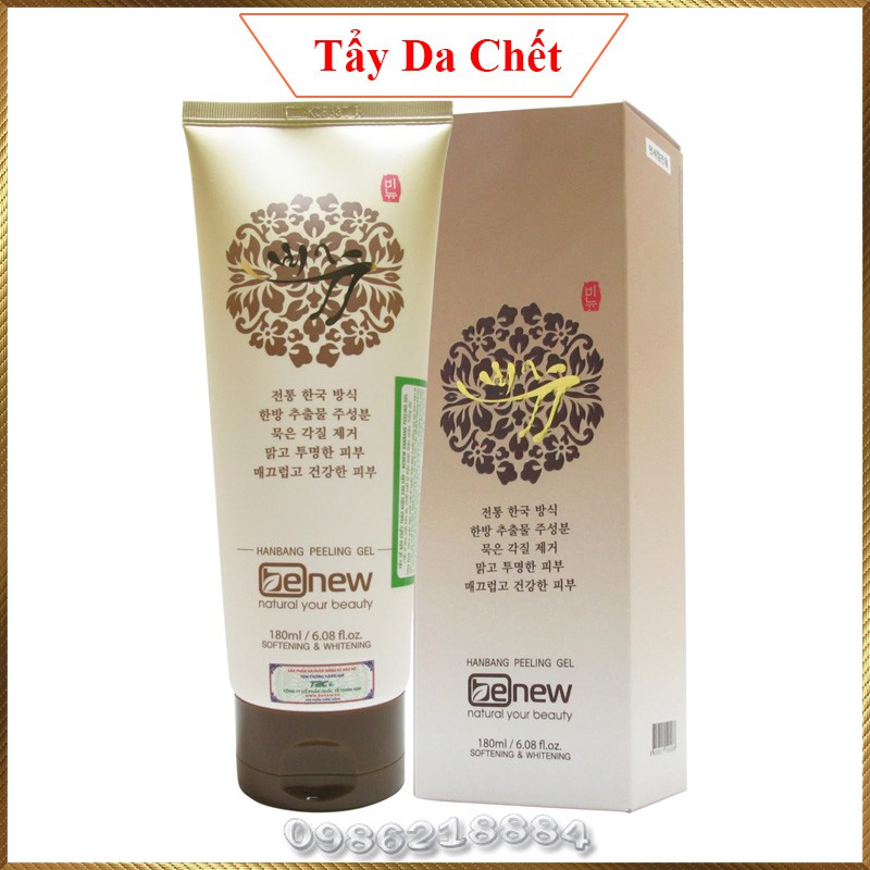 Kem tẩy da chết trắng da thảo dược Hàn Quốc Benew Peeling Gel 180ml PG99