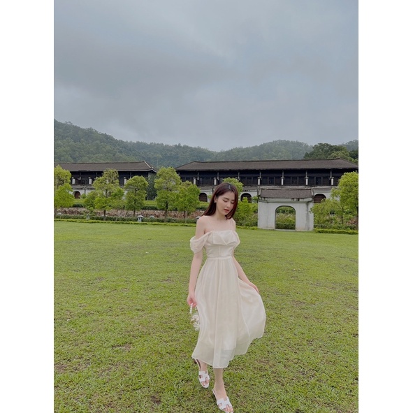 Váy tiểu thư buộc dây trễ vai_Kali dress by GB