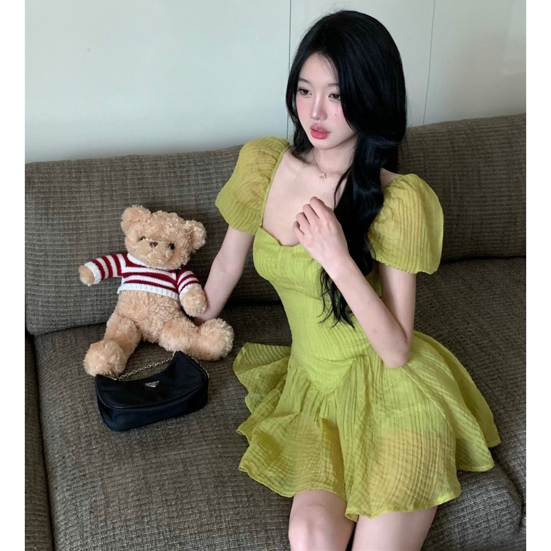 Đầm Tay Ngắn Thiết Kế Hợp Thời Trang Cho Nữ